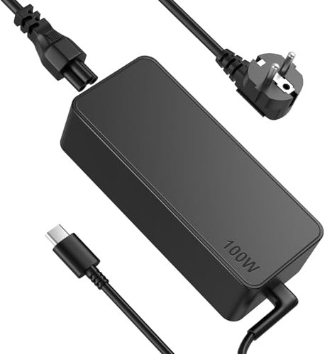 Per Lenovo 100 W USB C Alimentatore di rete per computer portatile Lenovo Thinkpad/Yoga, MacBook Pro/Air,HP Spectre,Huawei Matebook Pro,ASUS,Chromebook Type C USB-C Universal Charger Adapter