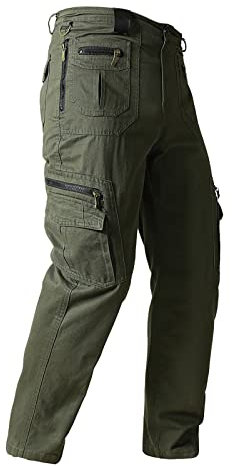 Generisch Outdoor Ausrüstung Berghose Herren Arbeitshosen Männer Jeans Jagd Kleidung Herren Latzhose Herren Winterhose Fahrrad Herren Track Pants Schnittschutzhose Armeegrün XL