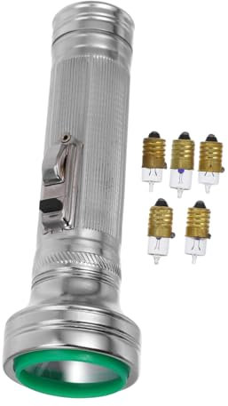 HOMSFOU 80er 90er Jahre Handheld Taschenlampe Requisiten Tragbares Eisen Camping Licht Für Outdoor-abenteuer