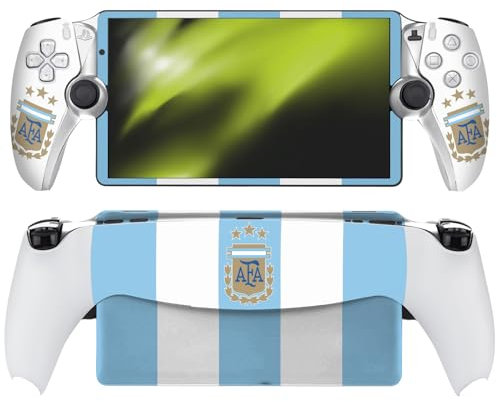 Head Case Designs Offizielle Argentina National Football Team Home 2024/25 Wappen-Set Vinyl Haut Aufkleber Abziehbild Abdeckung kompatibel mit Sony PS5 PlayStation PS Portal