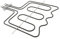 Franza - Resistenza forno superiore doppia per Electrolux Rex Aeg Zanussi 3876046131 Watt.2300 V 240 - RE4415/OR - Prodotto originale