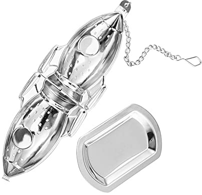 NingMengXYRHZB Tea Strainer Stainless Steel Tea Infuser with Chain Hook Tea Filter for Tea Leaves Marinated Material Mugs Cups