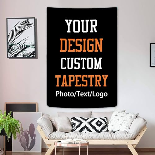 QIHENGPLUS Personalisierte Fototapete, Banner und Schilder mit Ihrem eigenen Bild Individuelle Wandbehänge Hintergrund Wohnzimmer Kunstdekor 40 x 59 Zoll
