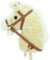 Sweety Toys 10530 Steckenpferd Hobby Horse Champagne mit Funktion Gewieher und Galoppgeräusch