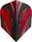Harrows Prime Standard Dart-Flights, 100 Mikron, 1 Set (3 Stück) (Predator – Rot)