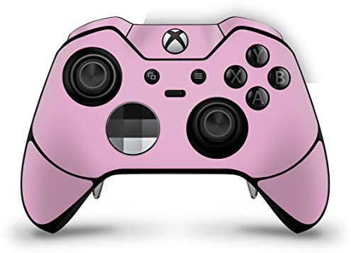 Skins4u Aufkleber Design Schutzfolie Skin kompatibel mit Xbox One Elite Controller Solid State Pink