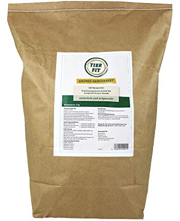 TierFit Grünes Gemüsebeet getrocknet 5 kg Gemüseflocken Kräutermischung zur Fleischfütterung glutenfrei Hundefutter Barf