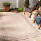 Surya Outdoor Teppich wetterfest, Colos - In und Outdoor Teppich für Balkon 200x275 cm, Terrasse, Garten, Küche - Outdoor Teppich Boho Style, Teppich für draußen - Teppich Elfenbein und Beige