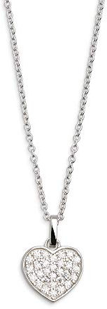 Xenox XS2790 Kette mit Anhänger Damen Love Story Herz Zirkonia Silber