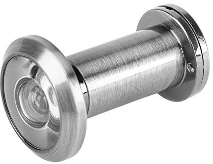 Fdit Zinc Alloy 220 Grad Türspion mit drehbarer Sichtschutzabdeckung Sicherheitstürspion für 35mm-60mm Türen MEHRWEG VERPAKUNG(4#)