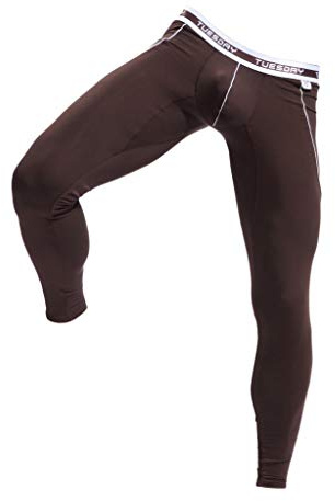 ARCITON Thermounterwäsche Herren Leggings Thermo Unterhose Lang Männer Warme Thermohose Winter XL(Taille: 88cm-95cm) 3004cku Kaffee