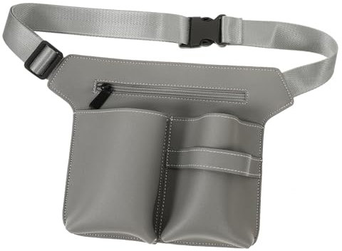 Lurrose Friseur Bauchtasche Friseur Gürtel Werkzeugbeutel Friseurscherentasche Friseur Hüfttasche Werkzeugbeutel Für Die Haarschere Haarbeutel Für Stylisten Bilden Leder Werkzeuggürtel
