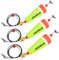 THKFISH Posen Angeln Schwimmer Angelposen Set Stahlvorfach Hecht Forelle Pose Gewichteter Knallender Schwimmer 4 Stück 35g-GELB-MIT DRAHT