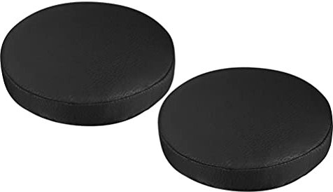 MILISTEN Abnehmbarer Hocker-Schutz, 2 Stück Barhocker-Kissen, PU-Leder, Hocker-Bezüge, rundes Kissen, abnehmbar, rutschfest, Ersatz-Heimbedarf, 30 cm Stretch-Hockerbezug