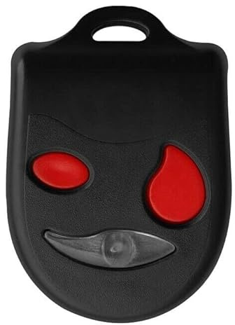 Dieffematic EKO-EB Radiocomando Codice Dinamico Rolling Code 2 Tasti - Trasmettitore Automazione 433.92MHz Nero con Tasti Rossi
