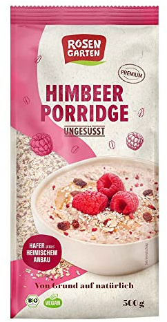 Rosengarten Porridge, Himbeer-Haferbrei, 500g (1)