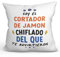 MUGFFINS HAM CARVER man Cushion Padding included - in Spanish - Todos te advirtieron - Funny gift - Pillow: cover and filling 15.7x15.7 inches