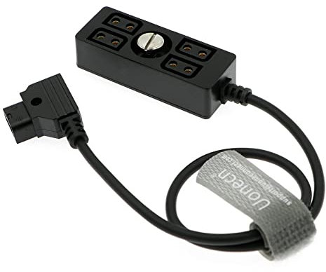 Uonecn D-tap Stecker auf 4-Port Dtap Buchse Splitter Adapter Stromkabel für ARRI RED Kameras für TILTA Steadicam IDX Fotografie V-Mount
