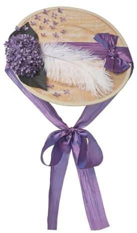 COSDREAMER Chapeau de Soleil en Dentelle pour Filles et Femmes - Petit Chapeau (D)