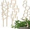 Decorify Treillis Plantes Grimpantes 3 Pièces - Treillis en Bois Plante Grimpante Interieur - Décoratif Petits Treillis pour Fleurs en Pot - 44/40,5/39 cm - Zigzag/Frame/Bubble - Naturel