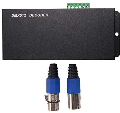 Wisboey 3CH DC12-24V RGBW 512 Decodierer LED Kontroller RGB LED DMX512 Decodierer, DMX512-3CH