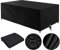 Gartenmöbel Abdeckung Wasserdicht 210x100, Multi Größe Abdeckplane Gartenmöbel Winterfest 210x100x75cm Schutzhülle Gartenmöbel Terrasse Abdeckungen für Gartenmöbel Sets Tische Stühle (Schwarz)