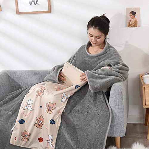 MyrRhe Cozy and Convenient Wearable Pillow Quilt for Winter, Ideal for Sofa and Home, Cuddle Up and Enjoy Reading, 150×190cm