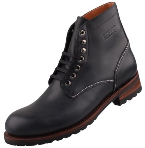 Sendra Boots Stivali in pelle da uomo nero, Nero , 47 EU