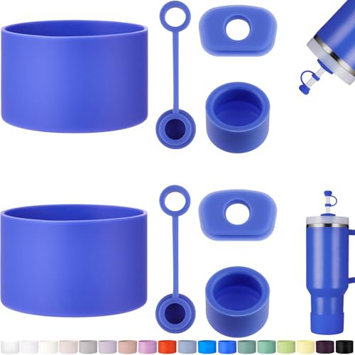 HYZ Stanley - Juego de 8 accesorios para tazas Stanley, juego de tapones de silicona a prueba de derrames y funda protectora, incluye tapa para popote para vaso Stanley H2.0 de 30 onzas y 40 onzas,