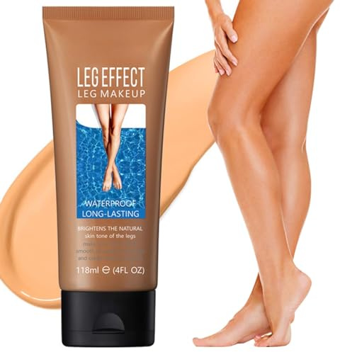 Leg Makeup Waterproof No Transfer - Leg Makeup Lotion,Leg Vein Cover up Makeup,Body Makeup Waterproof Foundation for Women,Long Lasting Leg and Body Scar Covering Cosmetic for Tattoo Cover up (3#)