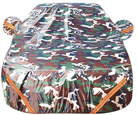 Autoabdeckung Kompatibel mit FIAT Panda 2 (2003-2012) | Outdoor Auto Plane Wasserdicht Staubdicht Anti-Scratch Full Car Covers(Camouflage,Panda Classic)