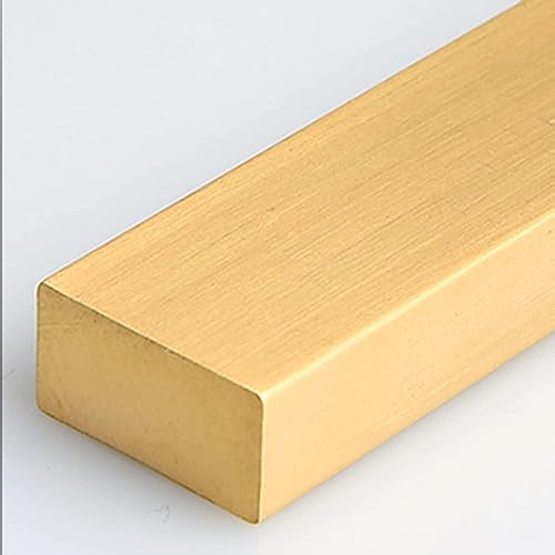 Floor Transition Strip Walkers Entry Ramp, Transition Strip Heavy Duty Brass Flooring Transition Strips, Seam Binder for Floor Gap Connecting, Elegant Shiny Brass Edging Trim Strip, Transition Door St