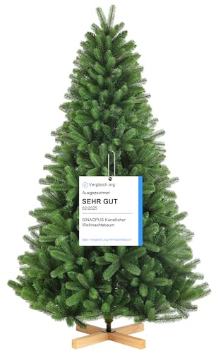 Künstlicher Weihnachtsbaum Tannenbaum mit LED Christmas Tree 235 cm mit 1750 PE-PVC Spitzen