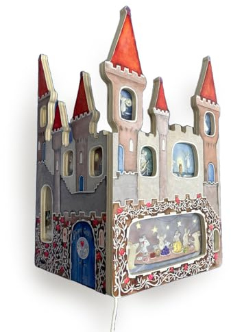 Hartendief Mäuseburg Lampe | Für Baby- & Kinderzimmer | Kinderzimmerdesign | Handgemalt & nachhaltig