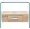 Wenjingqi 284724 Table basse avec tiroir en verre trempé 50 x 50 x 45 cm Transparent