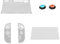 Generic Funda transparente desmontable para Switch 2 con protector de pantalla y tapas de agarre para el pulgar, funda protectora para consola de juegos Switch 2, accesorios de juegos