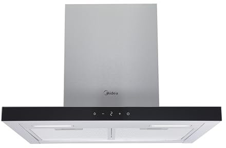 Midea MH60M21ET33SG-UK 60cm Chimney Cooker Hood - Stainless Steel