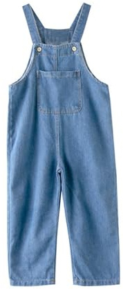 Kids Baggy Denim Dungarees Jumpsuit Shorts for Boys Girls Summer Sleeveless Adjustable Dressy Jeans Teen Girls Boys Loose Comfy Casual Sports Vacation Overalls Age 2-14 Years