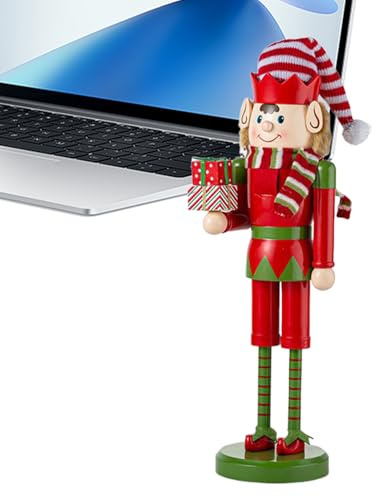 Yuemeuy Weihnachtsnussknacker - Nussknacker Figuren - Holz Deko 38 cm Für Küche Nachttisch Kamin Esstisch