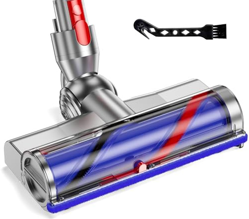 Electric Brush Compatible with Dyson V7, V8, V10, V11, V15 Vacuum Cleaner Attachment, Part Direct Drive Cleaner Head Turbine Floor Nozzle for Turbo Brush with Quick Release for Hard Floors