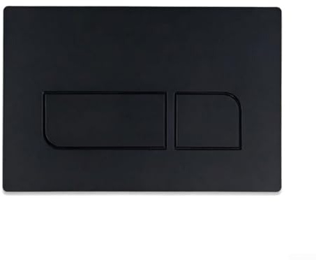 JoyousMall Abs Concealed Water Tank Cover, Concealed Toilet Cistern Flush Panel Wall Mounted Toilet Flush Plate For Geberit UP300 JP320 For Modern Bathroom(Black)