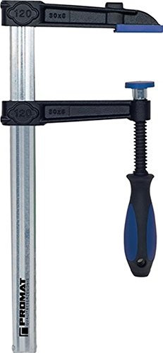 Promat Schraubzwinge Spann-W. 600mm Ausladung 120mm Schienen-Q. 30x8mm mit 3Komp. -Heft