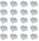 Emuca 2039225 Piede per Mobile, Verniciato Alluminio, H 45mm, Set di 20 Pezzi