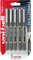 Uni-ball UB-157ye Fine Kugelschreiber, Uni Super-Tinte, 0.7 mm Spitze, 5 Stück blau