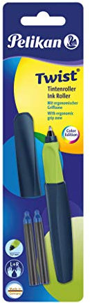 Pelikan 804998 Tintenroller Twist R457 mit 2P Blister Apple Blau