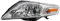 Scheinwerfer links Mondeo IV 4 BA7 Bj. 07-10 H7+H1 inkl. Motor chrom
