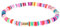 Holibanna Heishi Armbänder Polymer Clay Armband Regenbogen Perle Armband Boho Surfer Armbänder Afrikanische Disc für Strand Sommer