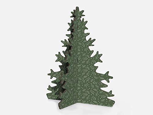 Oedim Weihnachtsbaum aus Pappe, 114 x 150 cm, spezielles Weihnachtsprodukt, grünes Design, Mikrokanal-Karton, 10 mm