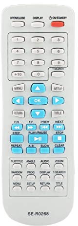 VINABTY SE-R0268 SER0268 Ersatz Fernbedienung für Toshiba SD-185 SD-280 SD-271 SD-269 SD-170EKE2 SE-R 0268 SD-269EKE SD-270 SD-270 EKE SD-270EKB2 SD-1010 KE SD-271EKF2 SD-270EKE3 DVD Video Player