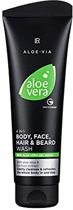 LR Aloe Vera Mens Essentials MännerPflege 4in1 Körper-, Gesicht-, Haar- und Bart-Shampoo